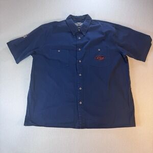 Vintage 2005 Harley-Davidson War Pig Embroidered Mechanic Men's 2XL Blue